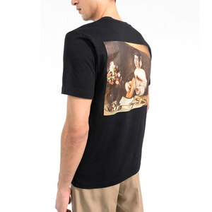 Camiseta extragrande de algodón 100% OEM/ODM para hombre, estampado de logotipo personalizado, pantalla ligera transpirable de alta calidad, pantalla sólida de alta calidad - Product Image 2