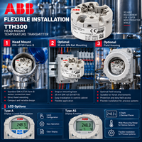 Transmetteur de température ABB TTH300 100 % original, à fixation sur tête, 4-20 mA HART, double capteur RTD Pt100, thermocouple, entrée universelle