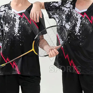 Impresión de color sólido uniforme de tenis de secado rápido aparejos de sarga uniforme de tenis ropa deportiva ropa juvenil - Product Image 4