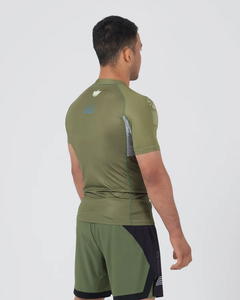 ชุดป้องกันผดผื่นสำหรับผู้ชายชุดเล่นกีฬาแขนสั้นผ้าโพลีเอสเตอร์/ สแปนเด็กซ์ - Product Image 5