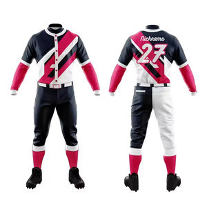 El mejor uniforme de béisbol personalizado de estilo con diseño transpirable, conjunto superior para el precio del nombre del equipo - Product Image 1