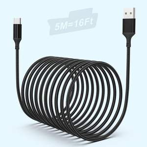 Cable USB-C de 6m con Carga Rápida, Compatible con Samsung Galaxy, Paquete de 2, Accesorio para Teléfono Móvil - Product Image 2