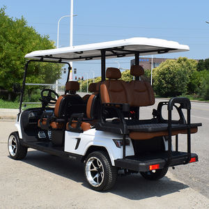 Vente en gros de voiturettes de golf électriques utilitaires européennes, voiturettes de golf 6 places, buggy de golf de luxe - Product Image 2