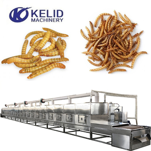 Thương mại công nghiệp lò vi sóng Giun đất tenebrio côn trùng mealworm maggot dehydrator Máy Sấy Khô thiết bị máy - Product Image 3