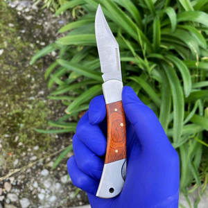 Cuchillos Plegables de Estilo Nuevo, Personalizados al por Mayor, Servicio OEM ODM de Alta Calidad, Cuchillo de Supervivencia de Acero de Damasco Personalizado con Punta de Gota - Product Image 5