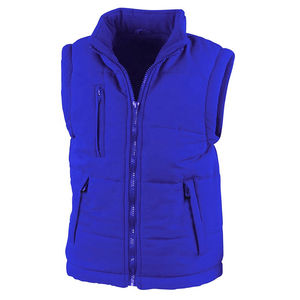 Mode Hiver Zipper Sans Manches Noir Gilets Matelassés Respirant Vers Le Bas Coupe-Vent Puffer gilets Logo Personnalisé Puffer gilets. - Product Image 3