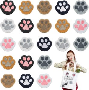 14PCS dễ thương <span class=keywords><strong>Paw</strong></span> in các bản vá lỗi cho quần áo sắt trên/may trên thêu đính các bản vá lỗi - Product Image 2