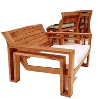 Chaise de repos en bois de la meilleure qualité, fabriquée en bois dur, couleur et taille personnalisées avec matelas