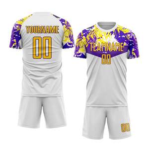 100% conjunto de poliéster uniformes de fútbol sublimados de Sialkot Pakistán uniforme de fútbol chándal de fútbol ropa de fútbol - Product Image 6