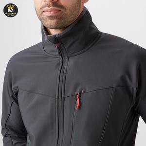 Chaqueta Softshell Impermeable de Alta Calidad para Hombre, Chaqueta Deportiva para Invierno con Cuello Alto y Logotipo Frontal - Product Image 4