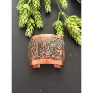 Elaine Becenti Fashion Cuff Bracelet <b>Copper</b> Story Teller - Product Image 1