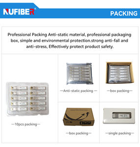 Nufiber 10G SFP+ 10km BiDi LC SMF Transceiver 850nm/1310nm/1490nm/1550nm DDMI RoHS/CE gecertificeerd Simplex Glasvezelapparatuur - Product Image 5