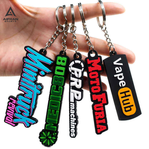 AIFRAN Custom Shape Rubber Keychain Promotional 2D 3D Soft PVC Keyring Personalized Brand Logo Silicone Key <b>Holder</b> Bulk - Product Image 1