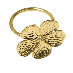 Mode fleur usine en gros thème solide moderne Simple circulaire rond de serviette et design - Product Image 3
