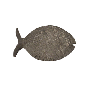 Adornos de jardín de peces de Metal con acabado rústico de Color negro para adornos de animales decorativos de jardín al aire libre - Product Image 1