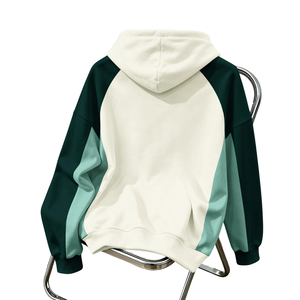 เสื้อฮู้ดผู้หญิงแบบมีซับใน แต่งสีตัดกัน ผ้าฟลีซนุ่ม แขนยาว สไตล์ลำลอง สตรีทแวร์ ใส่สบาย อุ่นในฤดูหนาว เหมาะสำหรับใส่ในชีวิตประจำวัน - Product Image 2