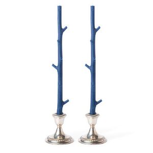 Portavelas de metal de hierro con elegantes ramas y detalles de hojas perfecto para el hogar inspirado en la naturaleza o las vibraciones de retiro de spa - Product Image 2