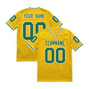 Camiseta de fútbol americano, camiseta sublimada con tela que absorbe la humedad, costuras reforzadas duraderas y transpirables, diseño cómodo - Product Image 1