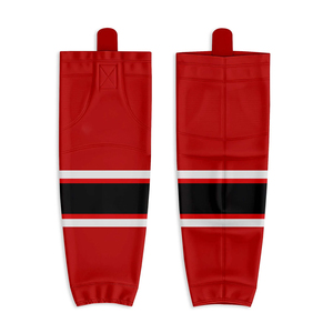 Meilleures ventes Chaussettes en polyester de hockey sur glace personnalisées de haute qualité, Impression par sublimation, Vêtements de hockey sur glace - Product Image 1