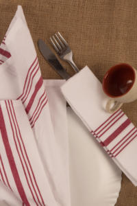 Servilleta Bistro y Mantel Individual 100% Algodón-Azul - Product Image 4