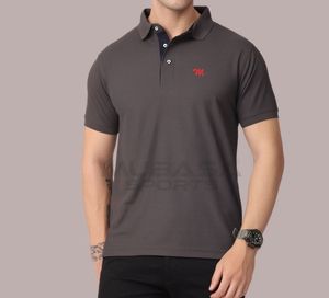 เสื้อโปโลสำหรับผู้ชายเสื้อโปโลปักลายสีทึบเสื้อโปโลใส่ได้ทั้งชายและหญิงผลิตจากโรงงาน - Product Image 3