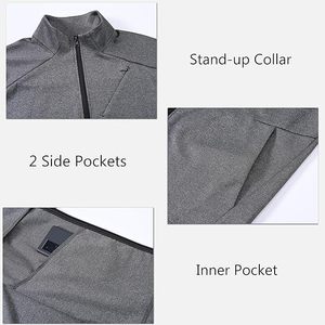 Ensemble de survêtement d'hiver personnalisé pour homme, en molleton respirant 100 % coton, à manches longues, avec cordon de serrage, pour entraînement en extérieur et jogging, options d'impression - Product Image 4