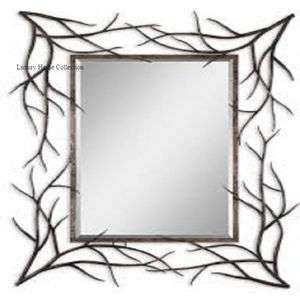 Espejo de pared decorativo para baño y tocador, marco múltiple de Color dorado, marco de espejo montado en la pared económico, Color dorado - Product Image 4