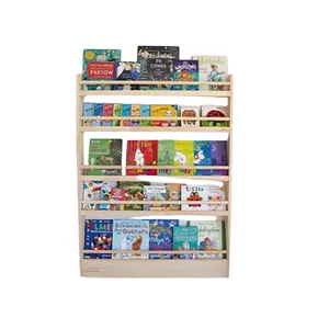 Top seller 1 kids preschool book shelf divider wood organizer bookshelf