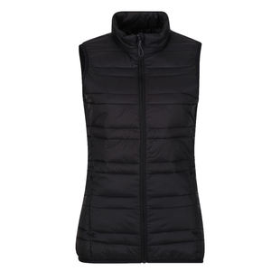 Gilet matelassé personnalisé pour femme avec poches intérieures, veste sans manches légère et chaude pour l'hiver, col montant, veste gonflée - Product Image 1