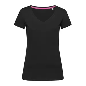 Camiseta Personalizada Megan con Cuello en V para Merchandising Promocional - Product Image 4