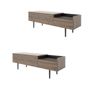 Mueble de TV Moderno Minimalista de Madera con Almacenamiento para Sala de Estar, Diseño de Montaje en Suelo - Product Image 6