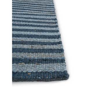 พรมปูพื้นลายทางสีน้ำเงิน รุ่น Pdjt-390 ทำจากปอกระเจาและป่าน สำหรับใช้ในบ้าน - Product Image 3