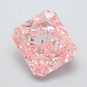 Diamante Radiante de 5.02ct VS1, Color Rosa Intenso, Cultivado en Laboratorio - Product Image 1