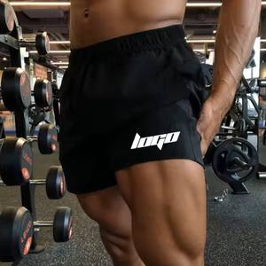 Shorts de course à pied pour hommes, nouveaux, été, cross-country, 100% coton, uni, séchage rapide, antidérapant, intérieur/extérieur, entraînement, décontracté, approvisionnement en vrac - Product Image 1