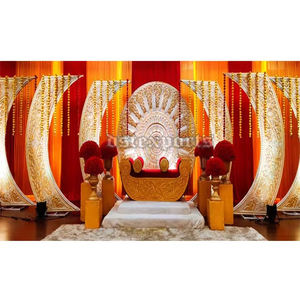 Paneles de Fibra para Fondos de Escenario de Bodas Reales, Fondos de Escenario Estilo C para Bodas del Sur de la India en Londres, Fondos de Escenario Modernos para Eventos en EE. UU. - Product Image 1