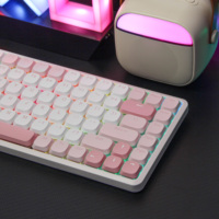 For New Custom ZT84L 84 Keys Hotswappable Two-color ABS Keycap Low Profile Switch Wired USB Gaming Mechanical Keyboard