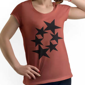 Camisetas de Yoga con cuello redondo sólido para mujer, Camiseta corta transpirable ligera para entrenamiento deportivo, gimnasio, Fitness, superventas de 2025 - Product Image 1