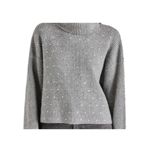 Maglione a Collo Alto Steve Madden Astro Crystal, Stile Vintage Coreano per Ragazze, Design Traspirante e Casual per Autunno e Inverno - Product Image 2