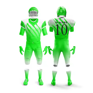 Uniformes de fútbol americano de diseño personalizado OEM para hombres, uniforme de fútbol americano holgado de secado rápido de alta calidad para hombres - Product Image 1
