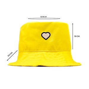 New arrival Summer Fisherman Hat Yellow Fisherman Bucket Hat Promotional Custom Embroidery Logo Bucket Hat Made in Bangladesh - Product Image 4