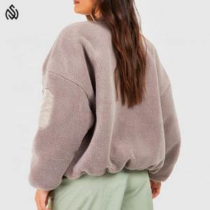 Veste polaire Sherpa zippée pour femmes avec service OEM Vente en gros Veste Sherpa chaude et respirante de qualité supérieure - Product Image 3