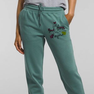 Pantalones de chándal de talla grande de lana de invierno transpirable OEM, pantalones de chándal holgados acogedores para mujer de algodón al por mayor - Product Image 5