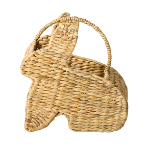 Cesta de Jacinto de Agua con Asa, Cesta de Regalo con Forma de Conejo, Cesta de Flores para Decoración de Pascua, de Vietnam - Product Image 1