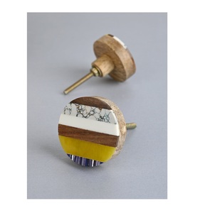 ลูกบิดไม้เรซิ่นจากอินเดีย ฮาร์ดแวร์ทองเหลืองสำหรับตู้ สำหรับลิ้นชักครัว คุณภาพเยี่ยม - Product Image 6