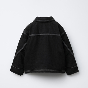 แจ็คเก็ตยีนส์สีดำรุ่นใหม่ล่าสุดสำหรับสาวๆ ราคาถูก แฟชั่นอินเทรนด์ เสื้อผ้าลำลองสำหรับกิจกรรมกลางแจ้ง ทันสมัย - Product Image 2