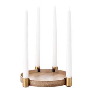 Candelabro de Metal Dorado Cepillado de 6 Brazos, Centro de Mesa Geométrico Escalonado para Decoración de Bodas, Eventos y Fiestas en Hogares Modernos de Lujo - Product Image 6