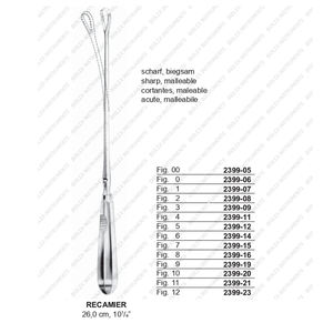 Fabricante pakistaní Bumm Recamier Curetas uterinas, Blunt 26 mm Instrumentos de cirugía quirúrgica y Ginecológica 30-31 cm - Product Image 1