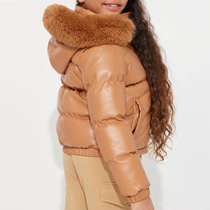 แจ็กเก็ตขนปลาปักเป้าสำหรับเด็กผู้หญิงเสื้อแจ็กเก็ตขนปุยนุ่มติดกระดุมปิดแขนเสื้อเต็มตัวสีพื้นพร้อม2026ฮู้ดปรับได้ - Product Image 3