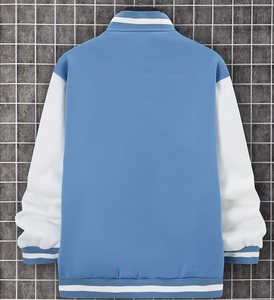 แจ็คเก็ตวาร์ซิตี้ผู้ชายแบบใหม่ คุณภาพสูง ผ้าฟลีซ ออกแบบลายเบสบอลตามสั่ง ผลิตตามสั่ง สตรีทแวร์ โลโก้ด้านหน้า - Product Image 2