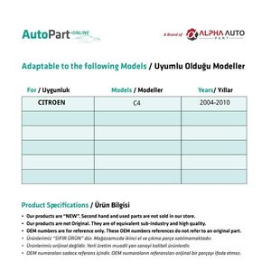 Kit de reparación de ventana derecha para Citroen C4 - Product Image 2